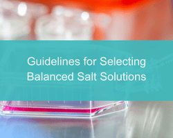 Guidelines for Selecting Balanced Salt Solutions - cover